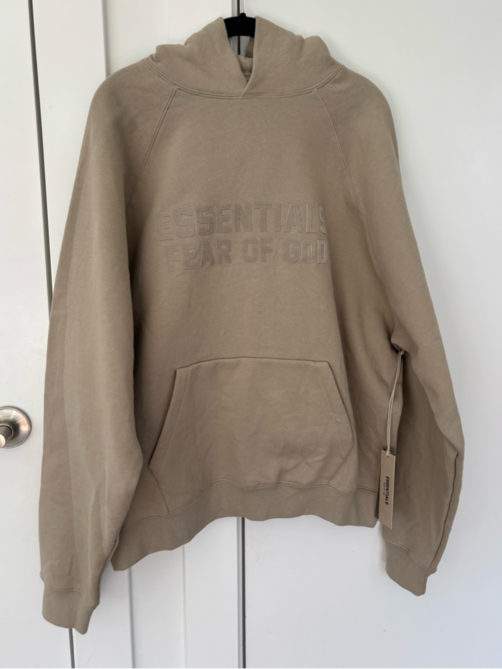 NWT Fear Of God Essentials Hooded sweatshirt Clay/tan men's sizing medium